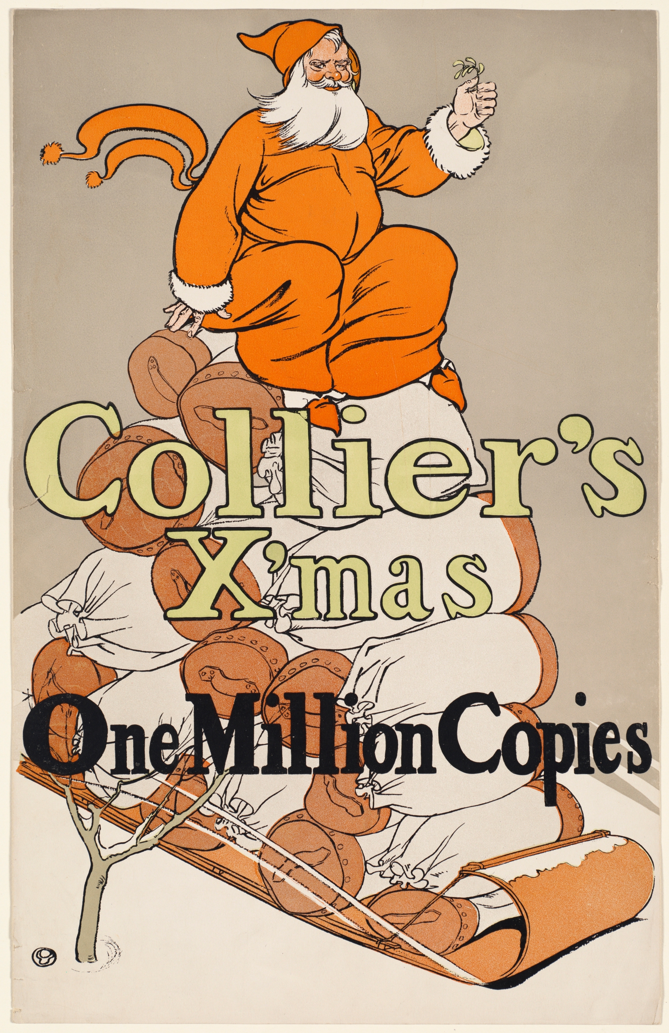 Collier's X'mas, one million copies by Edward Penfield