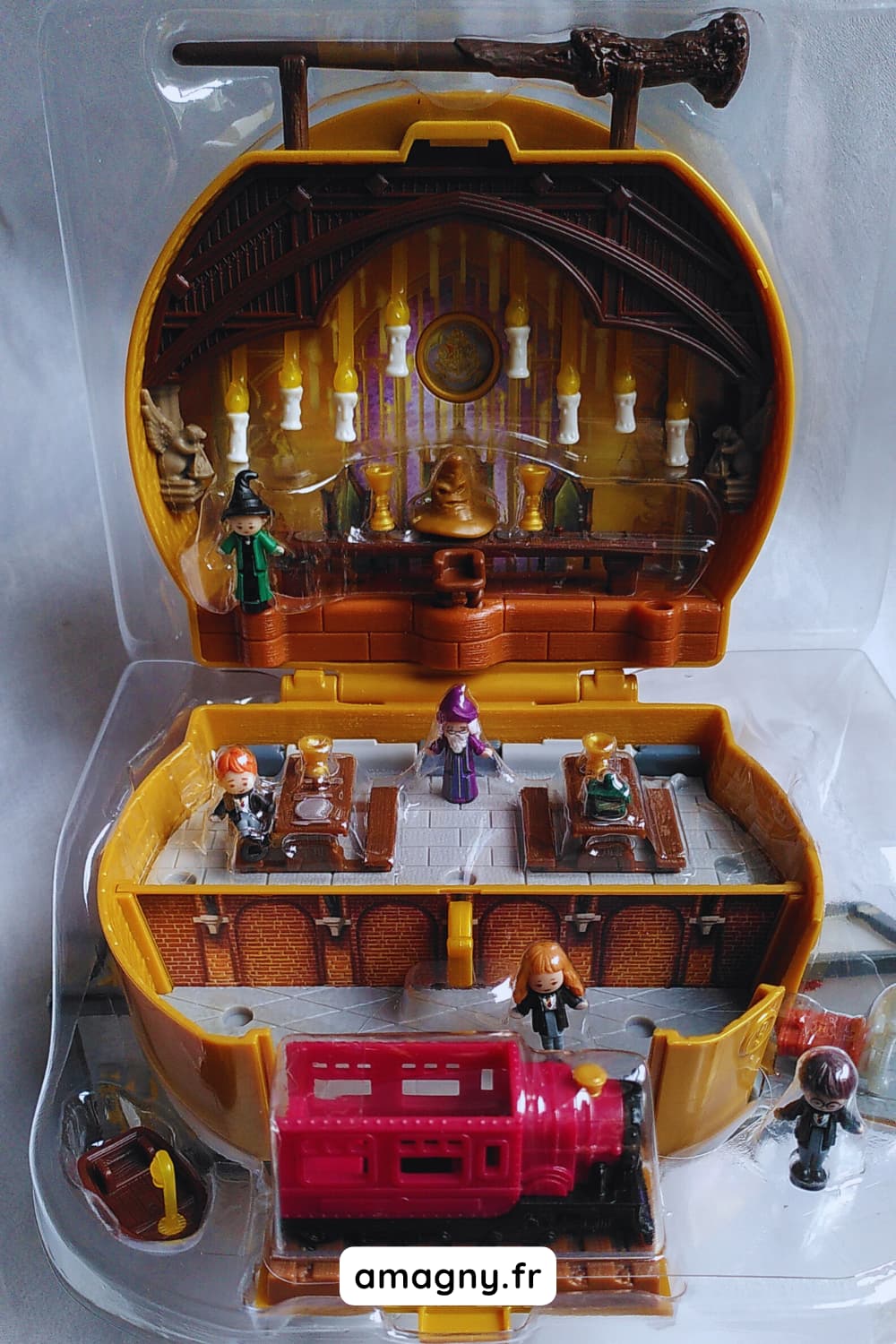 Playset Harry Potter avec Grande Salle, salle de classe et Hogwarts Express.