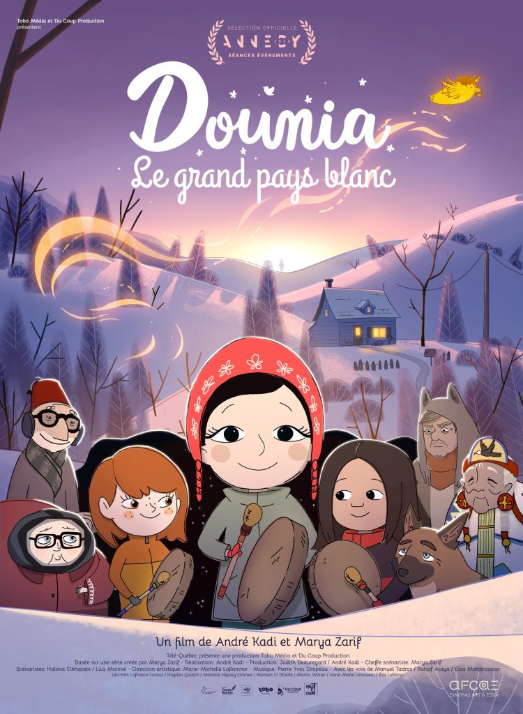 Affiche du film dâanimation Dounia â Le grand pays blanc.